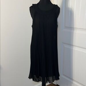 White House Black Market Black Sleeveless Midi Dress